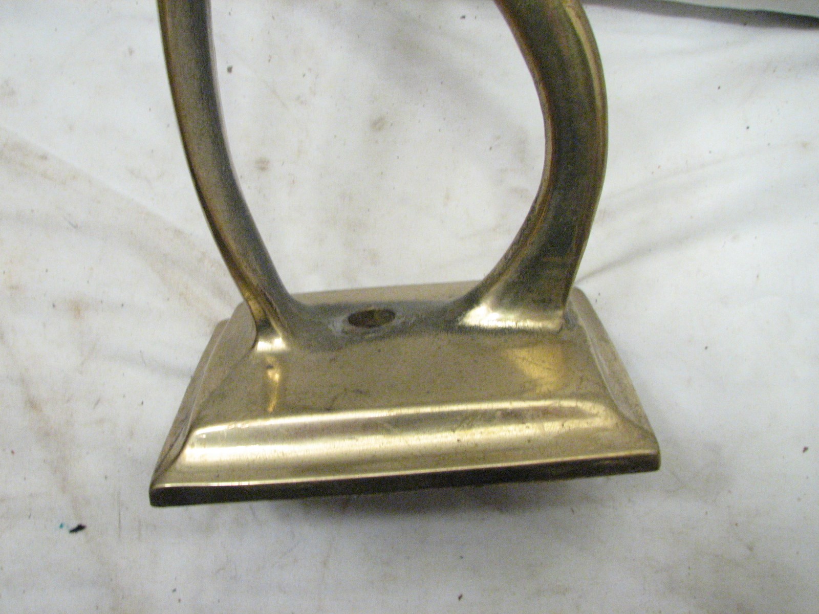 Vintage Brass Shoe Shine Stand Last Shining Foot Rest Polishing Step